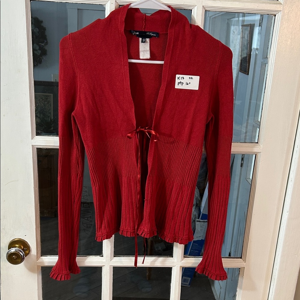 K17.    Les Copains Vibrant Red Knitwear